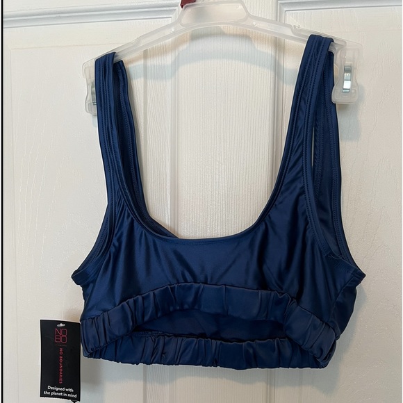 No Boundaries Juniors Lure Tipped Push Up Top Sz m (7-9) Storm Blue NWT - Picture 7 of 11